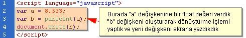 Değişken Tanımlamaları, Operat&ouml;rler