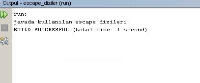Java Da Kullanılan Escape Dizileri Escape Dizi &Ouml;rnekleri