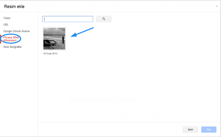 Google Docs Ekle Menüsü