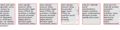 Overflow CSS Özelliği