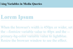 CSS'de Değişken Kullanımı